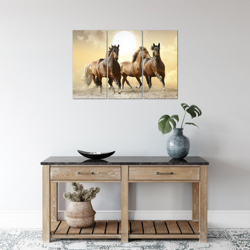 Wandbilder Wohnzimmer XXL Pferde Moderne Bilder Tiere